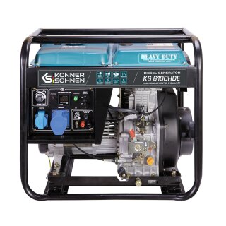 Könner & Söhnen Diesel-Stromerzeuger 5000 W 230 V KS 6100HDE Euro 5