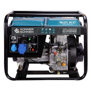 Könner & Söhnen Diesel Generator 6000 W 230 V KS 8100HDE Euro 5