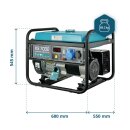 Könner & Söhnen Benzin-Stromerzeuger 5000 W 230 V KS 7000