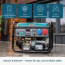 Könner & Söhnen Benzin-Stromerzeuger 5000 W / 6,25 kVA 230/400 V KS 7000E 1/3