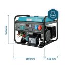 Könner & Söhnen Benzin-Stromerzeuger 5000 W / 6,25 kVA 230/400 V KS 7000E 1/3