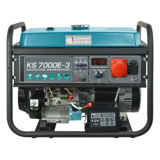 Könner & Söhnen Benzin-Stromerzeuger 6,25 kVA 400 V KS 7000E-3
