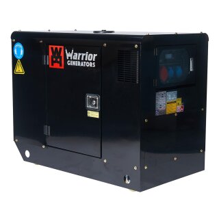 WARRIOR 12.5 KVA SILENT DIESEL GENERATOR 3 PHASE